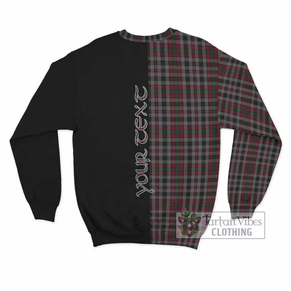 Borthwick Tartan Sweatshirt with Family Crest and Half Of Me Style - Tartan Vibes Clothing