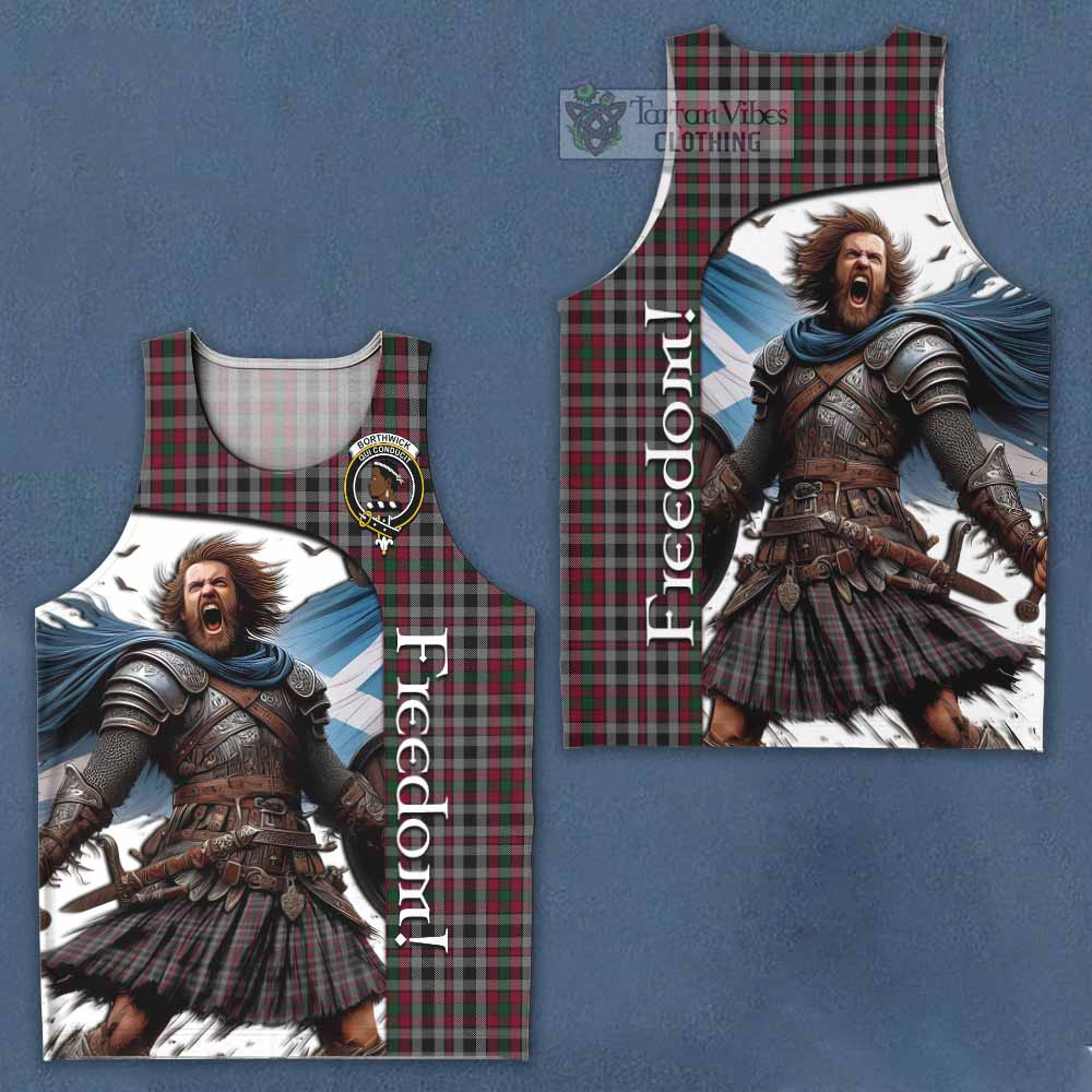 Tartan Vibes Clothing Borthwick Crest Tartan Men's Tank Top Inspired by the Freedom of Scottish Warrior