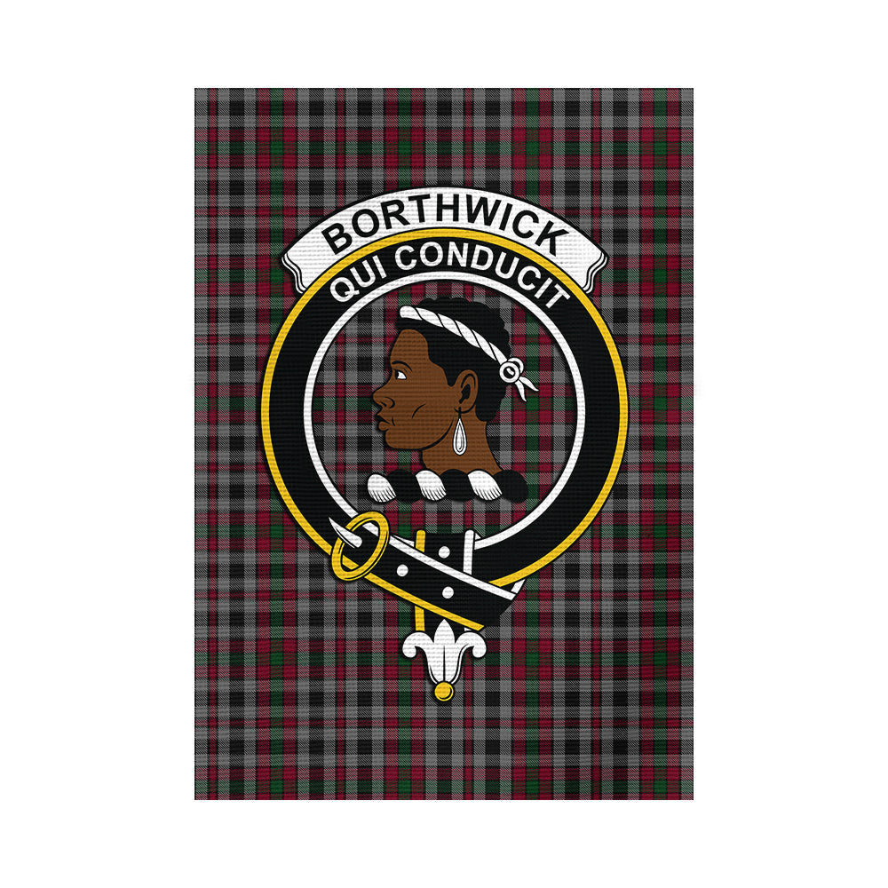 Borthwick Tartan Flag with Family Crest - Tartan Vibes Clothing