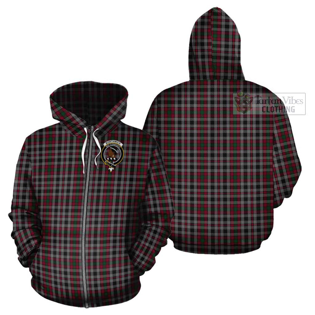 Borthwick Tartan Cotton Hoodie with Family Crest - Tartan Vibes Clothing