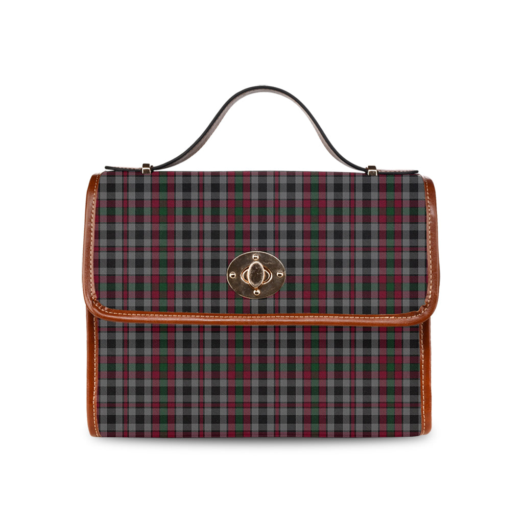 Borthwick Tartan Leather Strap Waterproof Canvas Bag - Tartanvibesclothing