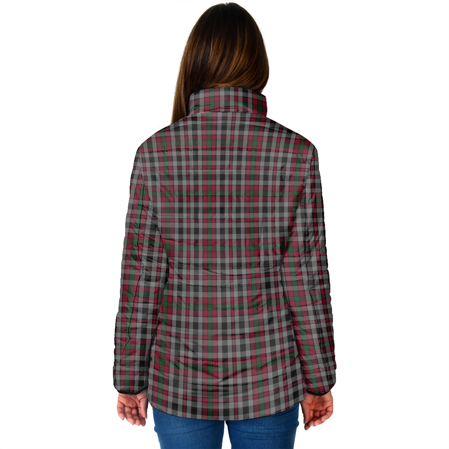Borthwick Tartan Padded Jacket with Family Crest - Tartan Vibes Clothing