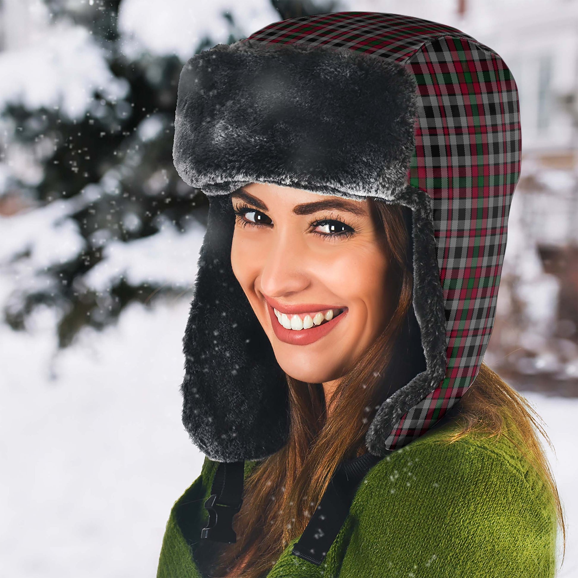 Borthwick Tartan Winter Trapper Hat - Tartan Vibes Clothing