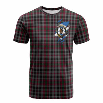 Borthwick Clan Crest In Me Tartan Cotton T-shirt Scotland Flag Style