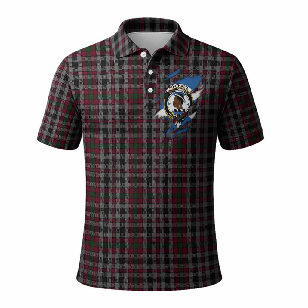 Borthwick Clan Crest In Me Tartan Polo Shirt Scotland Flag Style