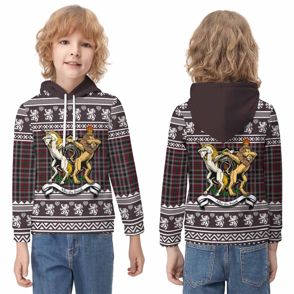 Borthwick Clan Tartan Crest Christmas Kid Hoodie Coat of Arms Funny Style - Tartan Vibes Clothing