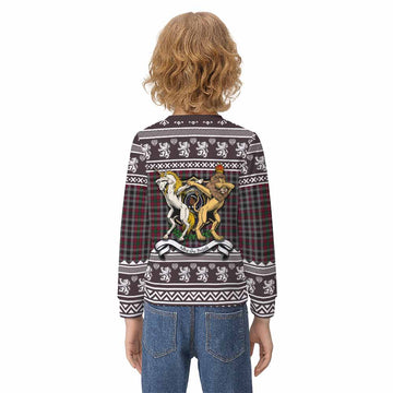 Borthwick Clan Tartan Crest Christmas Kid Ugly Sweatshirt Coat of Arms Funny Style - Tartan Vibes Clothing