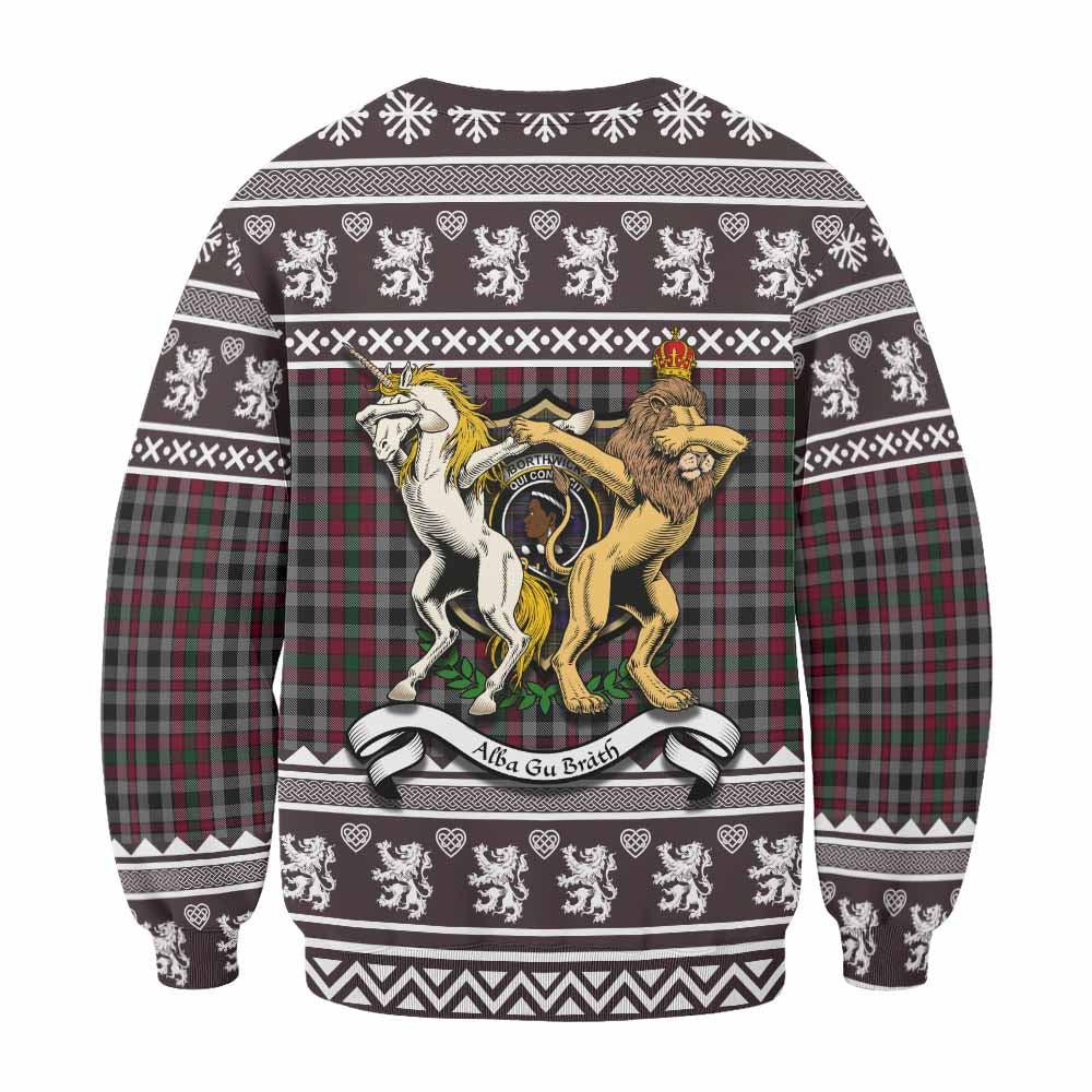 Borthwick Clan Tartan Crest Christmas Sweatshirt Coat of Arms Funny Style - Tartan Vibes Clothing