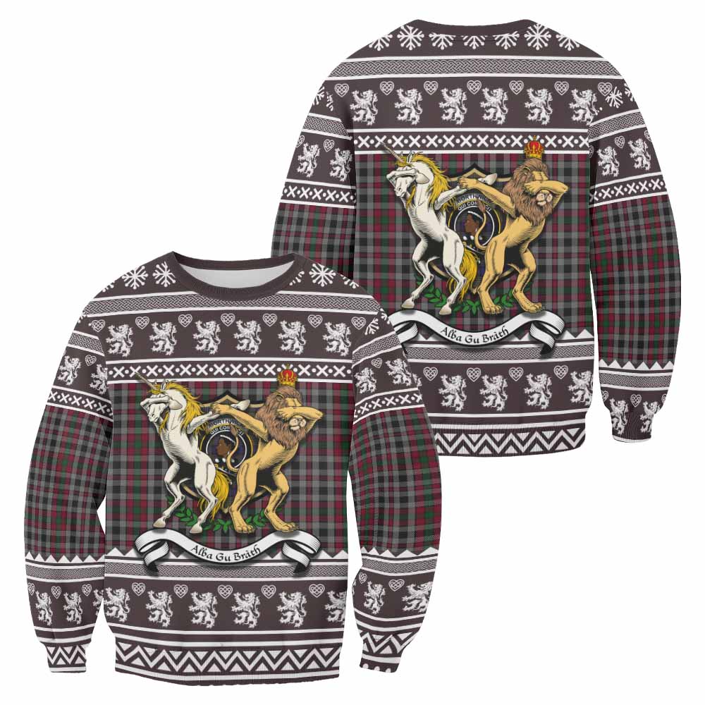 Borthwick Clan Tartan Crest Christmas Sweatshirt Coat of Arms Funny Style - Tartan Vibes Clothing