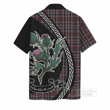 Borthwick Family Crest Tartan Hawaiian Shirt Alba Thistle Inspired - Tartan Vibes Clothing