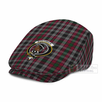 Borthwick Family Crest Tartan Jeff Cap, Tartan Flat Cap