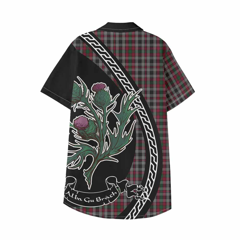 Borthwick Family Crest Tartan Kid Hawaiian Shirt Alba Thistle Inspired - Tartan Vibes Clothing