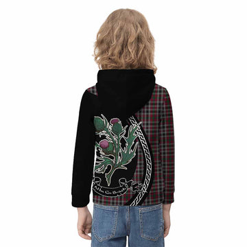 Borthwick Family Crest Tartan Kid Hoodie Alba Thistle Inspired - Tartan Vibes Clothing