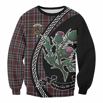 Borthwick Family Crest Tartan Sweatshirt Alba Thistle Inspired - Tartan Vibes Clothing