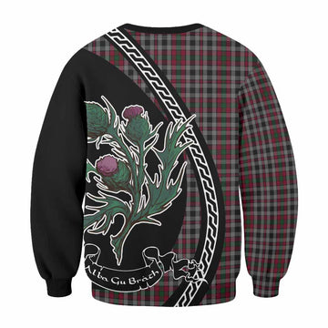 Borthwick Family Crest Tartan Sweatshirt Alba Thistle Inspired - Tartan Vibes Clothing