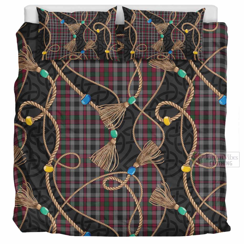 Borthwick Scottish Tartan Twisted Ropes Stylized Bedding Set UK Bedding Set UK Super King 104*94 inch - Tartan Vibes Clothing