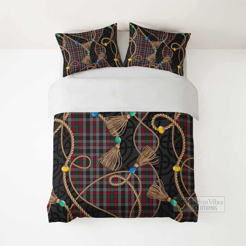 Borthwick Scottish Tartan Twisted Ropes Stylized Bedding Set - Tartan Vibes Clothing