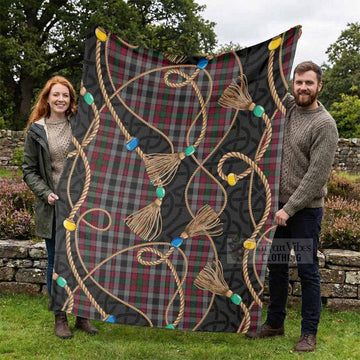 Borthwick Scottish Tartan Twisted Ropes Stylized Blanket - Tartan Vibes Clothing