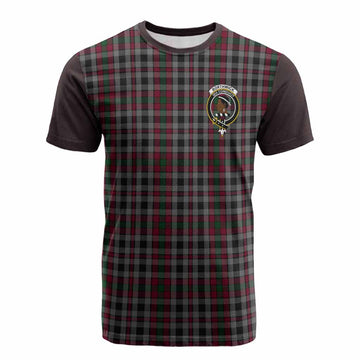 Borthwick Tartan Accent Cotton T-shirt with Family Crest