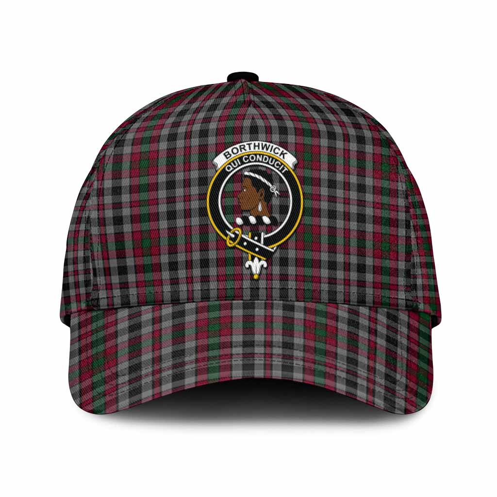 Borthwick Tartan Classic Cap with Family Crest