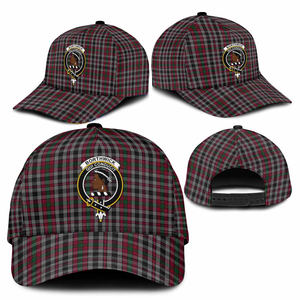 Borthwick Tartan Classic Cap with Family Crest