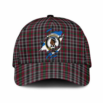 Borthwick Tartan Classic Cap with Family Crest In Me Style