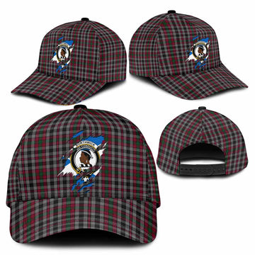 Borthwick Tartan Classic Cap with Family Crest In Me Style