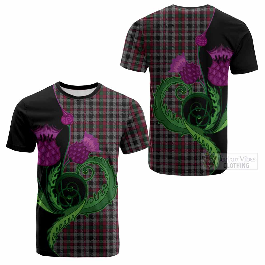 Borthwick Tartan Cotton T-shirt Traditional Scottish Thistle