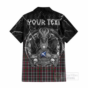 Borthwick Tartan Crest Cotton Hawaiian Shirt Celtic Odin's Raven Legacy