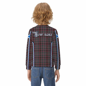 Borthwick Tartan Crest Kid Knitted Sweatshirt Scotland Coat of Arm Flag Style - Tartan Vibes Clothing