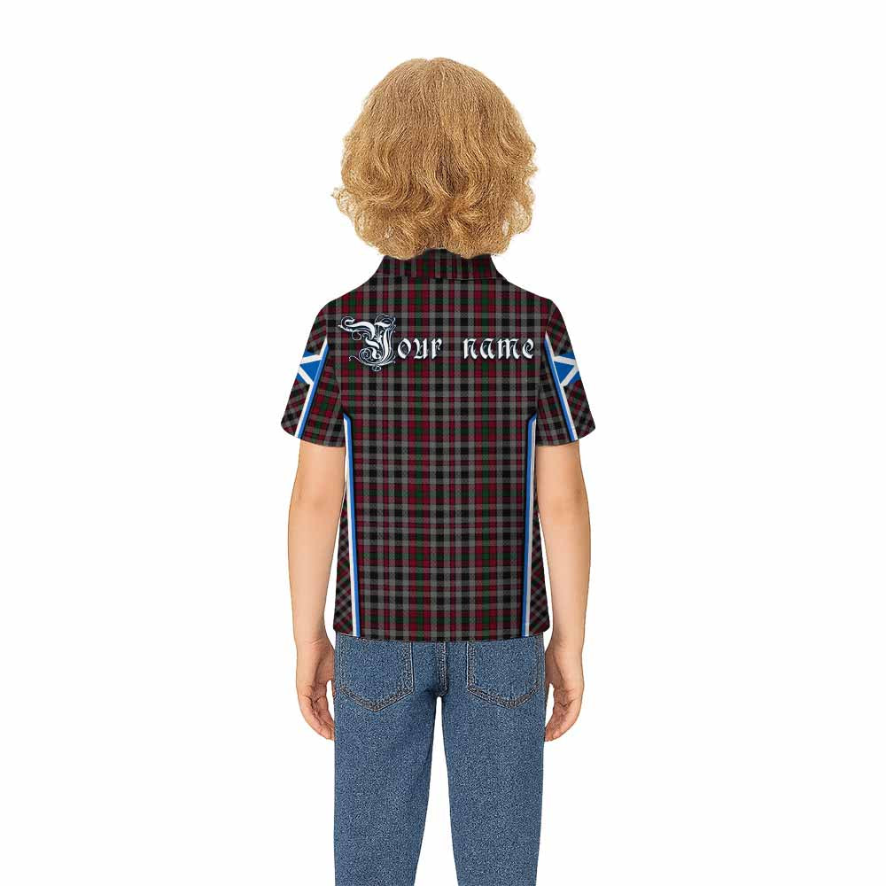 Borthwick Tartan Crest Kid Polo Shirt Scotland Coat of Arm Flag Style - Tartan Vibes Clothing