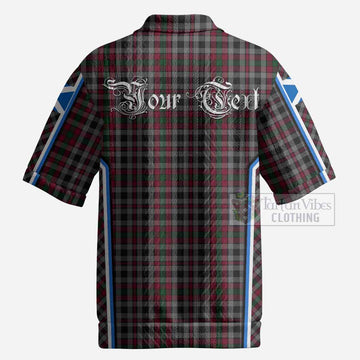 Borthwick Tartan Crest Men’s Polo Sweater Top Scotland Coat of Arm Flag Style