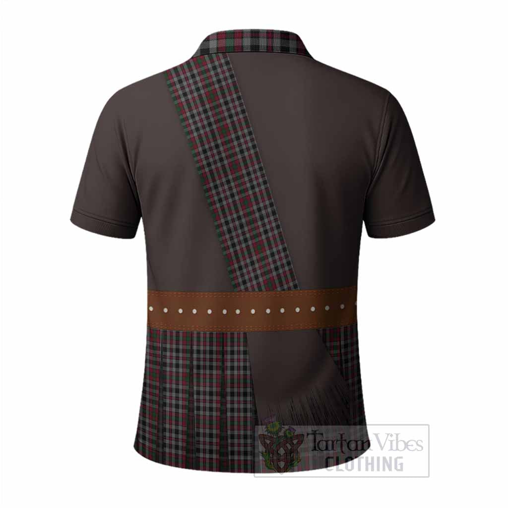 Borthwick Tartan Crest Polo Shirt Kilt Costume Style