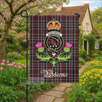 Borthwick Tartan Family Crest Garden Flag Royal Thistle Welcome Style - Tartan Vibes Clothing
