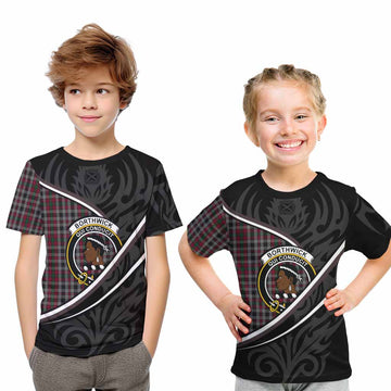 Borthwick Tartan Family Crest Kid T-shirt Celtic Scottish Thistle Floral - Tartan Vibes Clothing