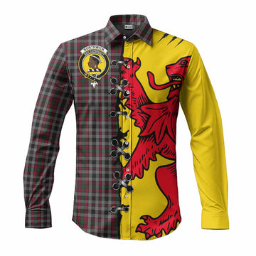 Borthwick Tartan Family Crest Long Sleeve Button Shirts Lion Rampant Honor - Tartan Vibes Clothing