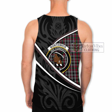 Borthwick Tartan Family Crest Men Tank Top Celtic Scottish Thistle Floral - Tartan Vibes Clothing