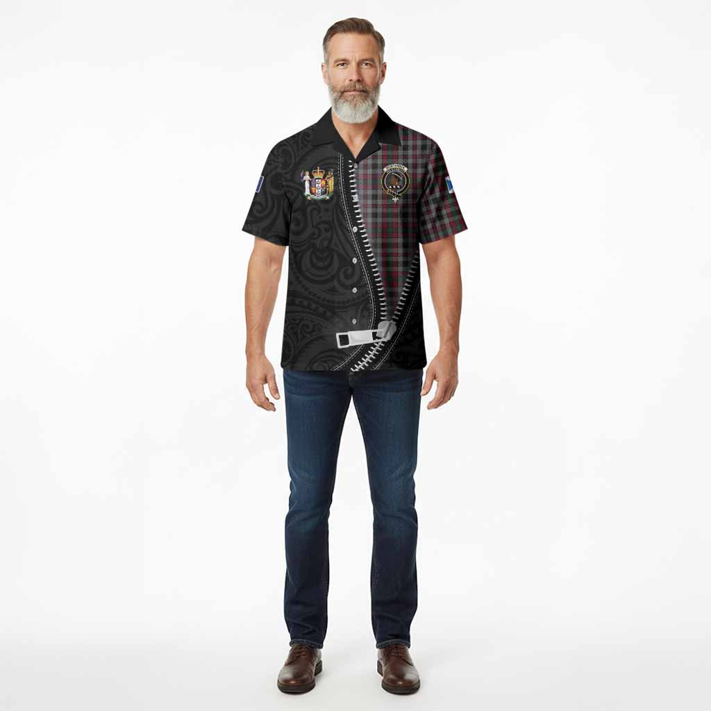 Borthwick Tartan Hawaiian Shirt New Zealand Pattern Unique Zipper Stylized