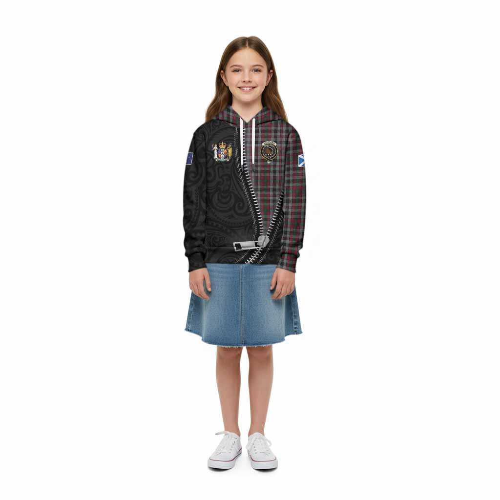 Borthwick Tartan Kid Hoodie New Zealand Pattern Unique Zipper Stylized