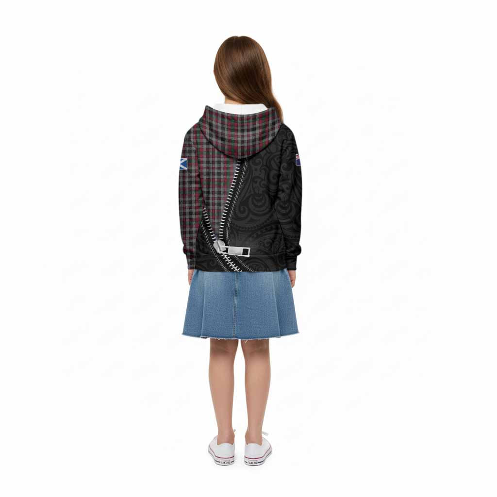 Borthwick Tartan Kid Hoodie New Zealand Pattern Unique Zipper Stylized
