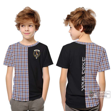 Boswell Tartan Kid T-Shirt with Family Crest and Half Of Me Style Youth XL Size14 - Tartan Vibes Clothing