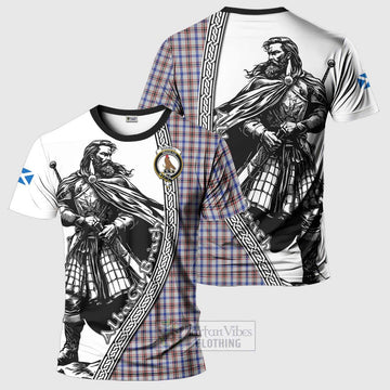 Boswell Tartan Clan Crest T-Shirt with Highlander Warrior Celtic Style Kid's Shirt - Tartan Vibes Clothing