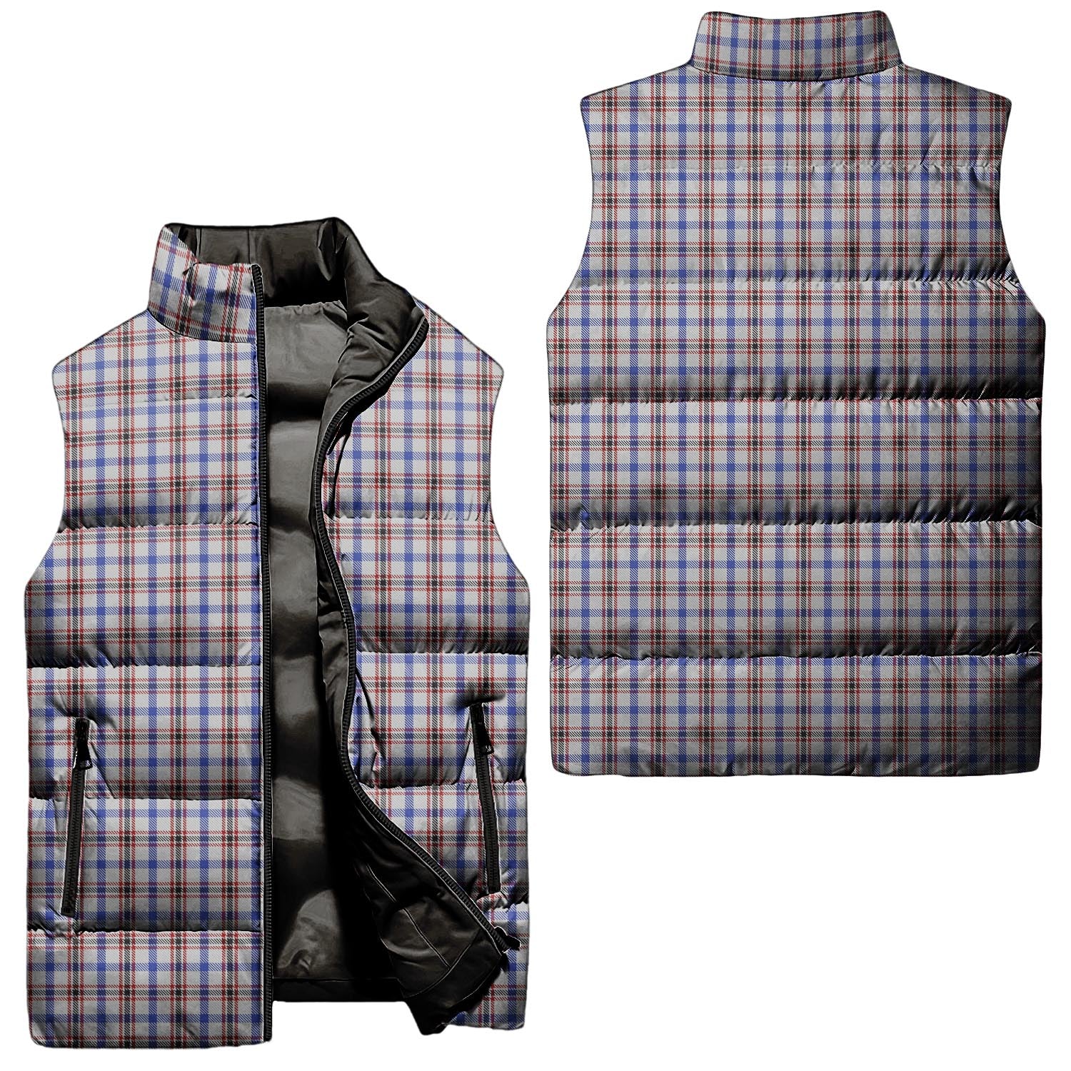 Boswell Tartan Sleeveless Puffer Jacket Unisex - Tartanvibesclothing