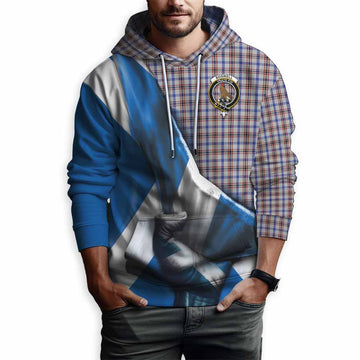 Boswell Tartan Hoodie with Family Crest Scotland Patriotic Style Pullover Hoodie - Tartan Vibes Clothing