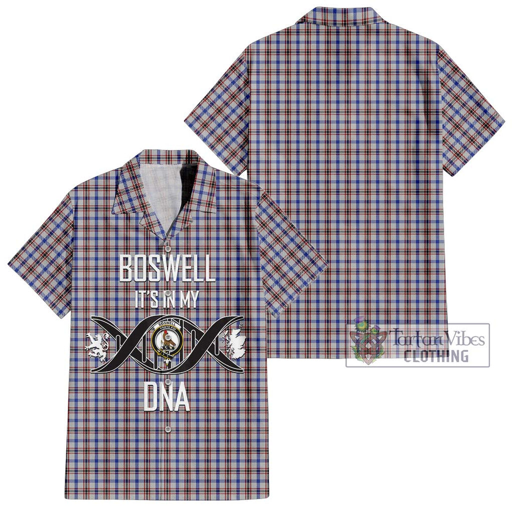Boswell Tartan Hawaiian Shirt with Family Crest DNA In Me Style Kid - Tartan Vibes Clothing
