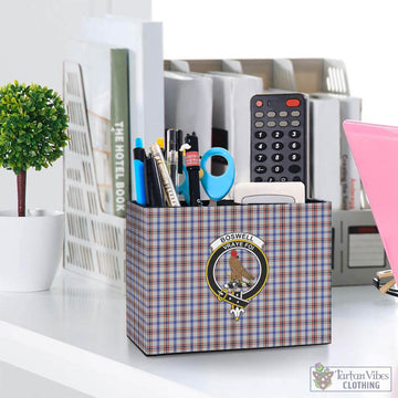 Boswell Tartan Pen Holder with Family Crest One Size 5.9"(L)*2.7"(W)*4.3"(H) - Tartan Vibes Clothing