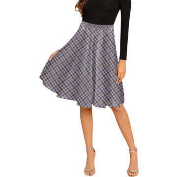 Boswell Tartan Melete Pleated Midi Skirt Cross Style