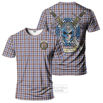 Boswell Tartan T-Shirt with Family Crest Celtic Skull Style Kid's Shirt - Tartan Vibes Clothing