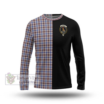 Boswell Tartan Long Sleeve T-Shirt with Family Crest and Half Of Me Style Unisex - Tartan Vibes Clothing