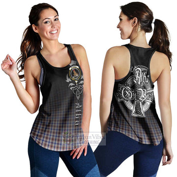 Boswell Tartan Women's Racerback Tanks Featuring Alba Gu Brath Family Crest Celtic Inspired 4XL - Tartan Vibes Clothing